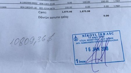 "Nikoil Bank" vətəndaşdan artıq pul tələb edir 