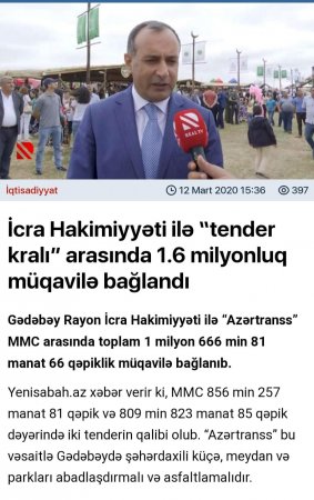 Gədəbəy icra hakimiyyətində DOST MMC alveri və vəzifə təyinatları 