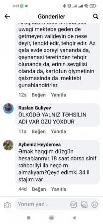 Ağlar günə qalan TƏHSİLİMİZ...