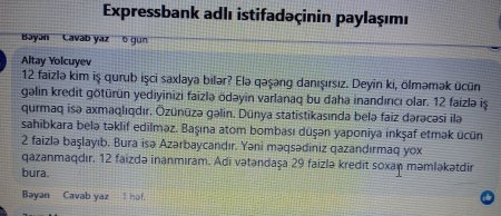 “Expressbank” saxta reklamla insanları tora salır?