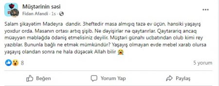 İstifadə etmədikləri mebel korlansa da...