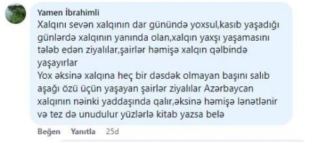 "Buyurun, siz də öz üzərinizə düşən ən primitiv vəzifəni yerinə yetirin..."