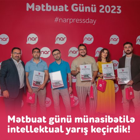 Milli mətbuat günü münasibətilə intellektual yarış keçirildi