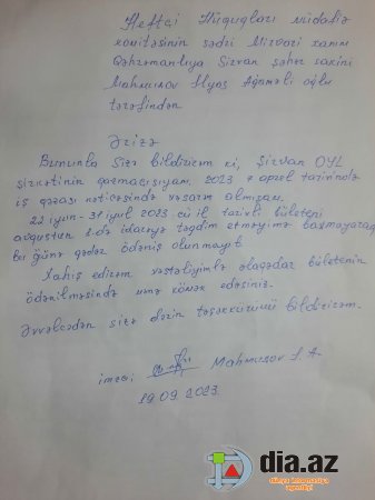 "Qanunlarımıza hörmətlə yanaşın, cənab Anoxin..."