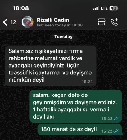 "180 manatımı halal etmirəm..."